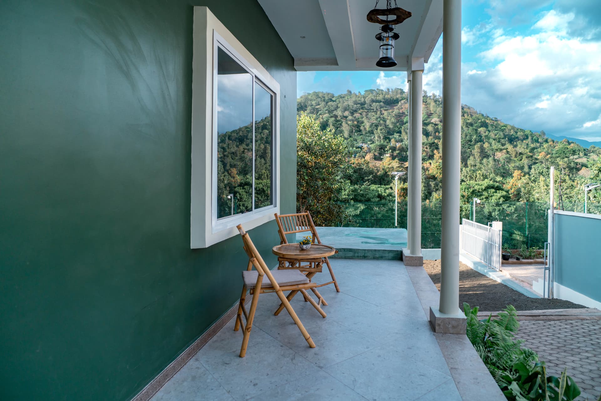 Balcony view over the hills surrounding Starico Residence, near Arusha's airports